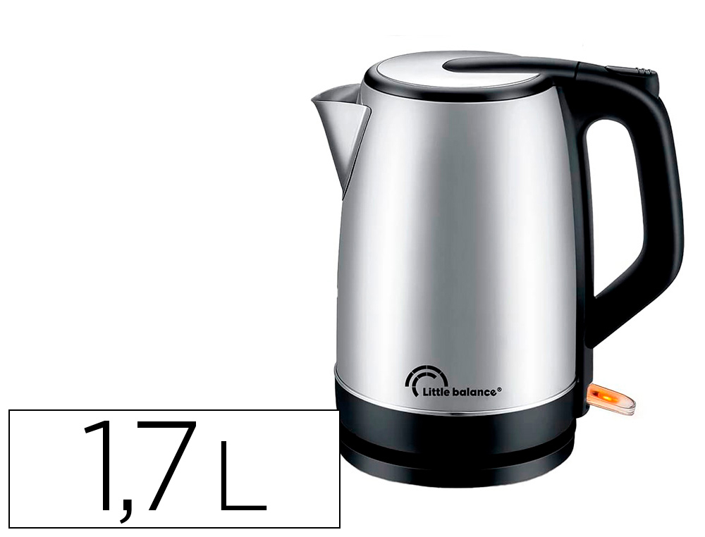 BOUILLOIRE  LECTRIQUE INOX 1,7L 2000W SANSFIL ANTI       CALCAIRE
